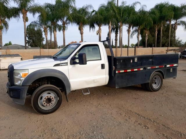 FORD F550 SUPER 2012 white chassis gas 1FDUF5GY6CEB43112 photo #1