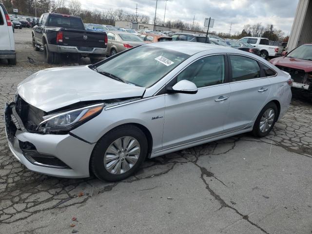 HYUNDAI SONATA HYB 2016 silver sedan 4d hybrid engine KMHE24L16GA022533 photo #1