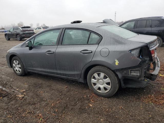 HONDA CIVIC LX 2013 gray  gas 2HGFB2F42DH014222 photo #3