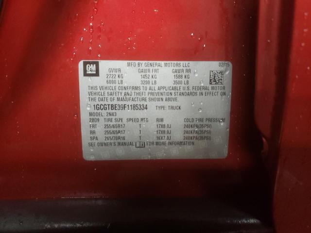 2015 CHEVROLET COLORADO L - 1GCGTBE39F1185334