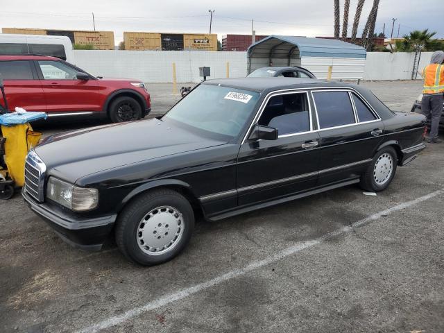 MERCEDES-BENZ 420 SEL 1991 black sedan 4d gas WDBCA35E5MA601810 photo #1