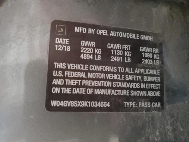 2019 BUICK REGAL TOUR W04GV8SX9K1034664