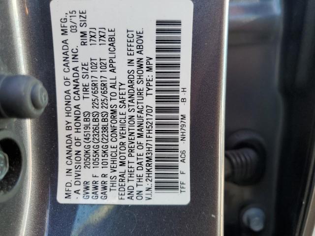 2015 HONDA CR-V EXL - 2HKRM3H71FH521707