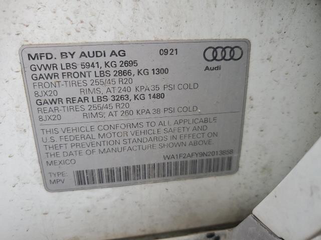 VIN WA1F2AFY9N2013858 2022 AUDI Q5 no.13