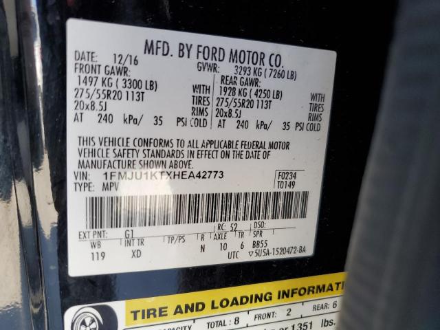 2017 FORD EXPEDITION - 1FMJU1KTXHEA42773
