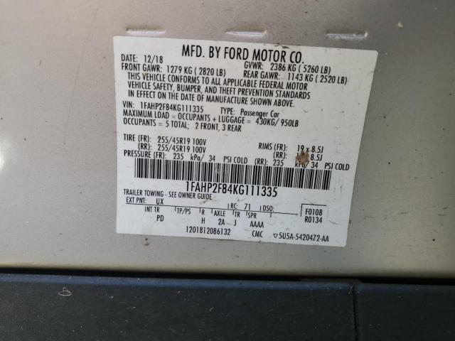 2019 FORD TAURUS LIM - 1FAHP2F84KG111335