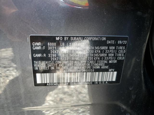 VIN 4S4WMAKD4P3460058 2023 Subaru Ascent, Limited no.14