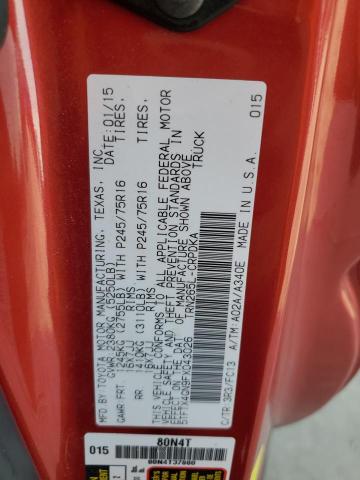 2015 TOYOTA TACOMA PRE 5TFTX4GN9FX043026