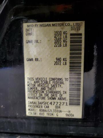 2015 NISSAN ALTIMA 2.5 - 1N4AL3AP5FC477271