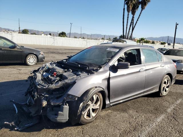 HONDA ACCORD LX 2016 gray sedan 4d gas 1HGCR2F39GA194632 photo #1