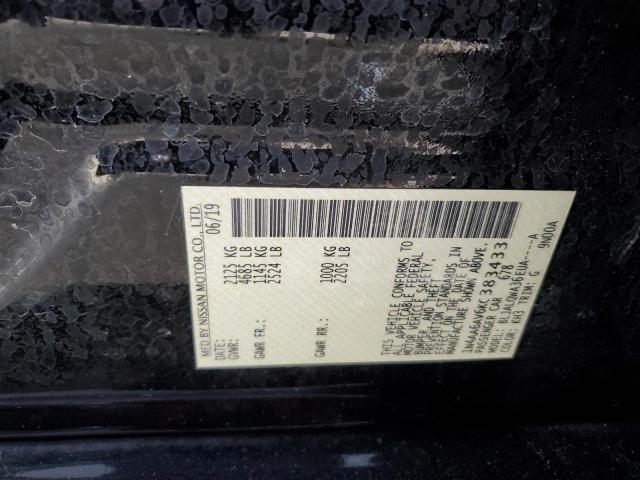 2019 NISSAN MAXIMA S - 1N4AA6AV6KC383433