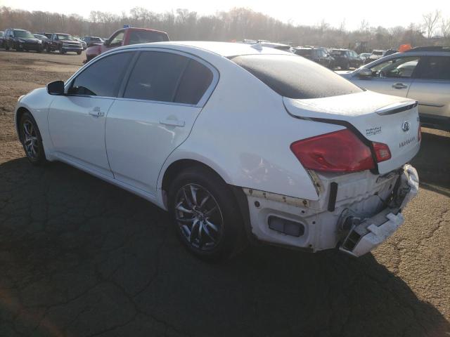 INFINITI G37 2009 white  gas JNKCV61F49M050327 photo #3