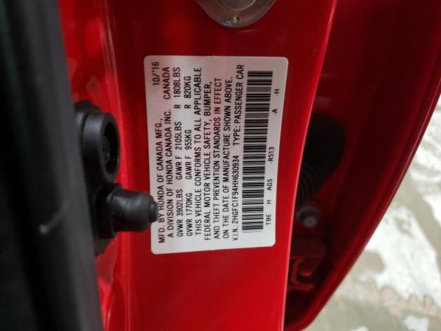 2017 HONDA CIVIC TOUR - 2HGFC1F94HH630934