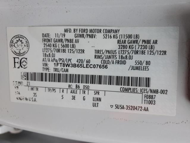 2020 FORD F350 SUPER - 1FT8W3B65LEC07656