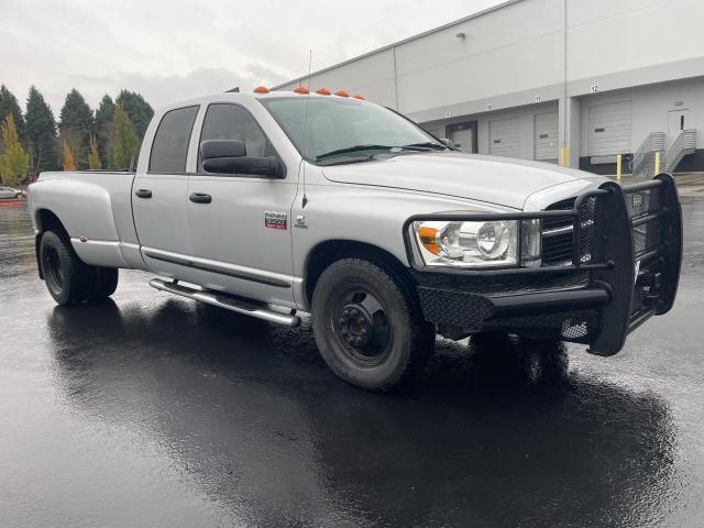 DODGE RAM 3500 S 2007 silver crew pic diesel 3D7ML48A37G793593 photo #1