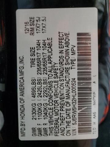 2017 HONDA CR-V LX - 5J6RW5H32HL000524