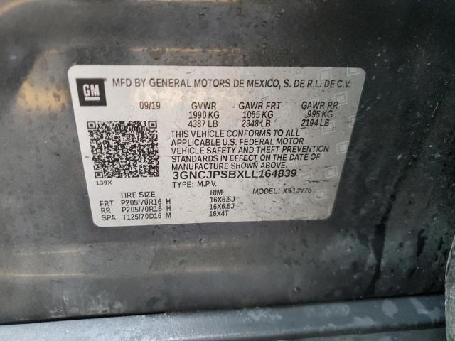 2020 CHEVROLET TRAX 1LT - 3GNCJPSBXLL164839
