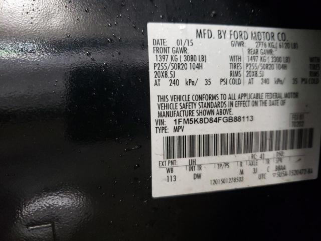 2015 FORD EXPLORER X - 1FM5K8D84FGB88113