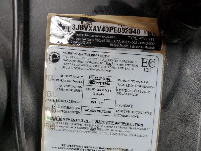 2023 CAN-AM MAVERICK X - 3JBVXAV40PE002340