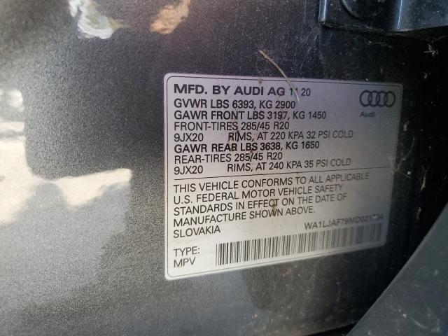 VIN WA1LJAF79MD021734 2021 AUDI Q7 no.13