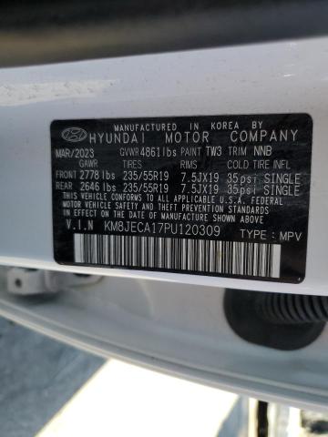 VIN KM8JECA17PU120309 2023 Hyundai Tucson, Limited no.14