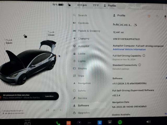 2023 TESLA MODEL 3 - 5YJ3E1EA2PF417931