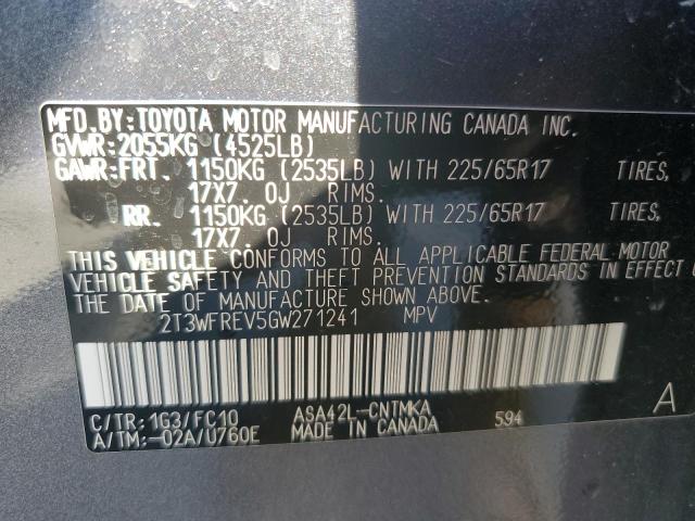 2016 TOYOTA RAV4 XLE - 2T3WFREV5GW271241