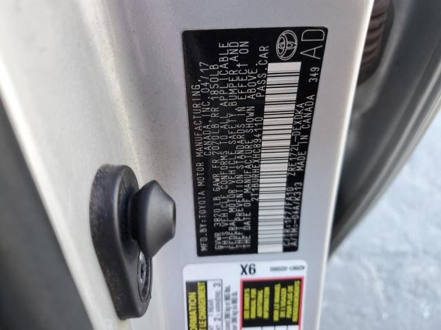 2017 TOYOTA COROLLA L - 2T1BURHEXHC894110