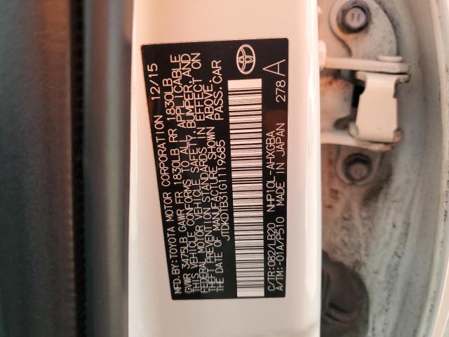 2016 TOYOTA PRIUS C JTDKDTB31G1119685