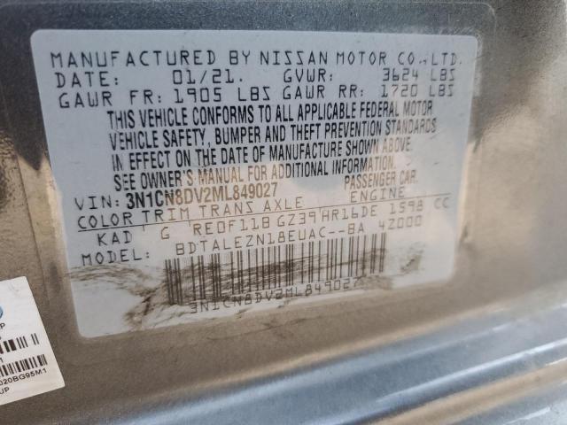 2021 NISSAN VERSA S - 3N1CN8DV2ML849027