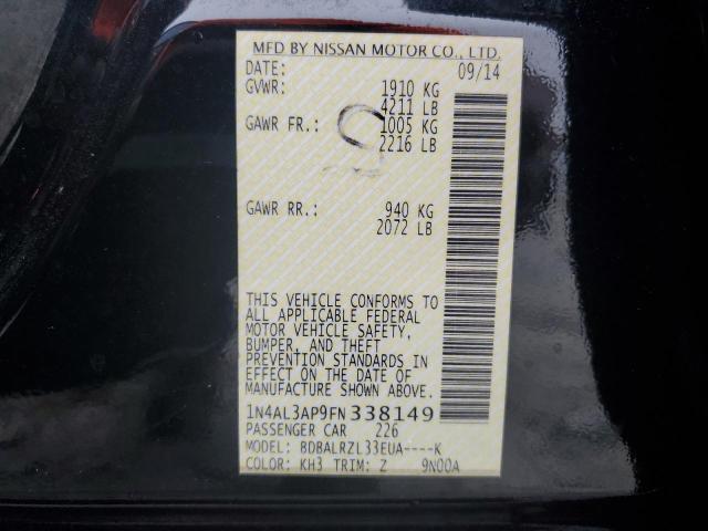 2015 NISSAN ALTIMA 2.5 - 1N4AL3AP9FN338149