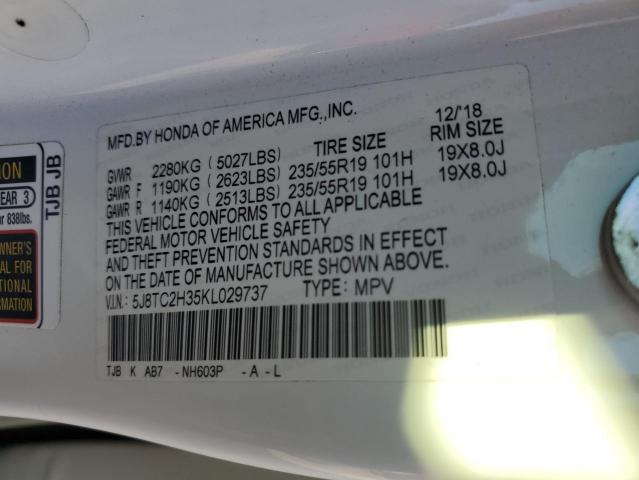 2019 ACURA RDX - 5J8TC2H35KL029737