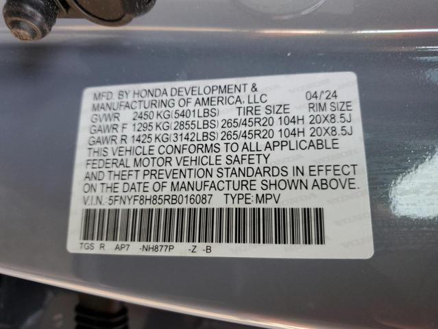 2024 HONDA PASSPORT B 5FNYF8H85RB016087