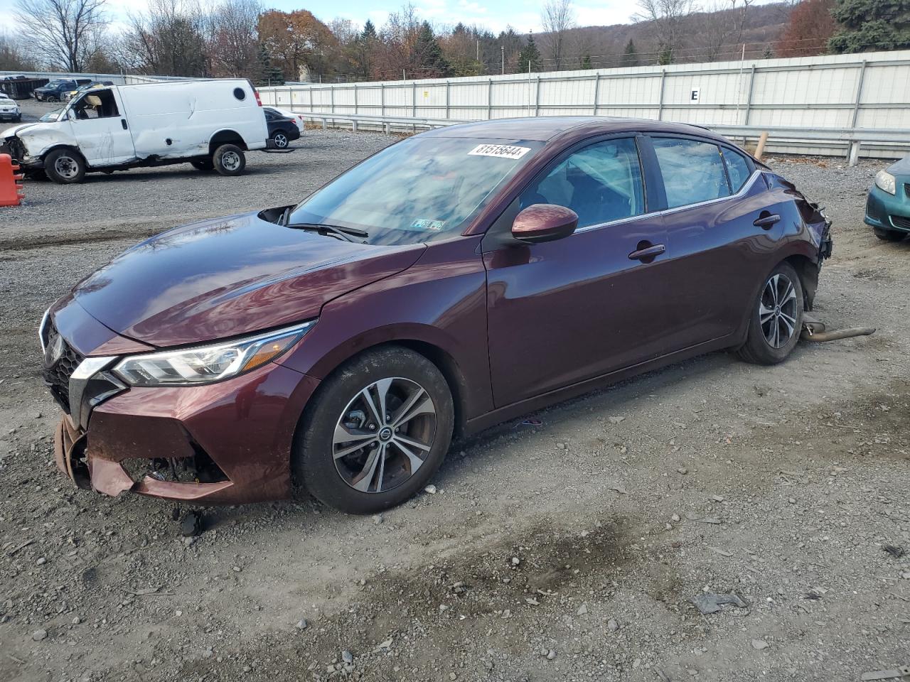 Lot #3030688103 2021 NISSAN SENTRA SV