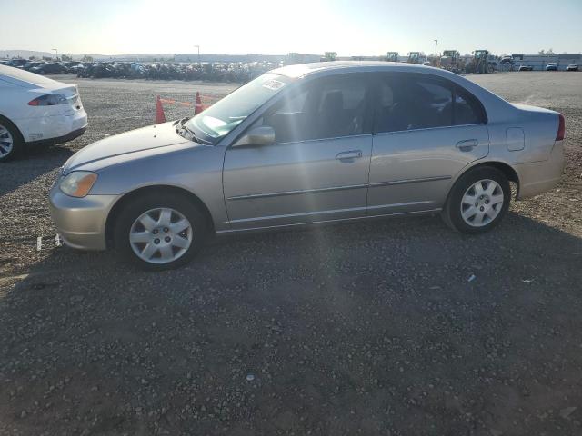 HONDA CIVIC EX 2002 beige sedan 4d gas 2HGES267X2H529360 photo #1