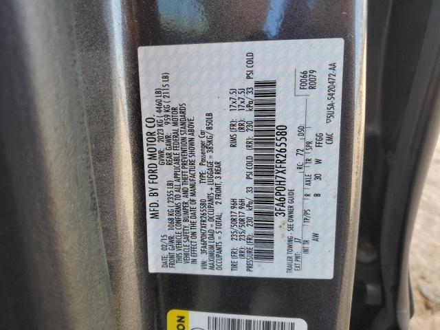 2015 FORD FUSION SE - 3FA6P0H7XFR265580
