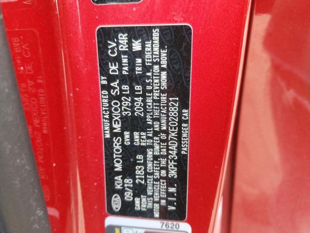 2019 KIA FORTE GT L - 3KPF34AD7KE028821