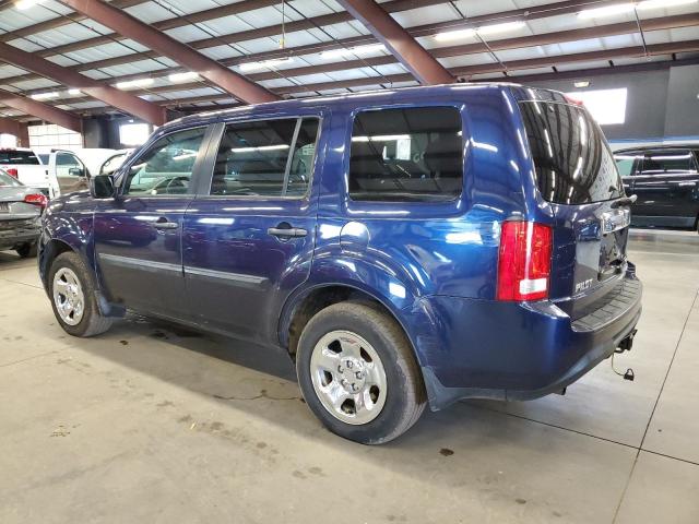 HONDA PILOT LX 2014 blue 4dr spor gas 5FNYF4H25EB007999 photo #3