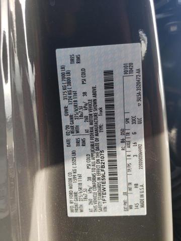 2020 FORD F150 SUPER - 1FTEW1E59LFB21075