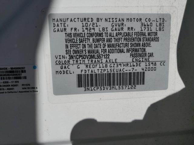 2021 NISSAN KICKS SR - 3N1CP5DV3ML557122
