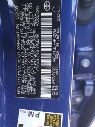2021 TOYOTA COROLLA SE - JTDS4MCE9MJ054456