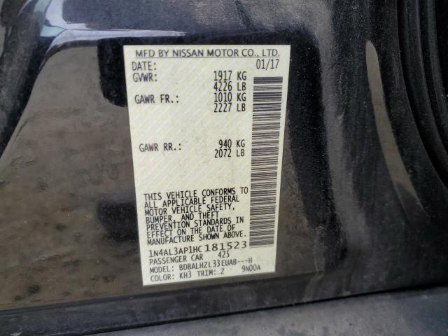 2017 NISSAN ALTIMA 2.5 - 1N4AL3AP1HC181523