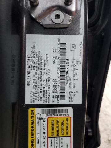 2018 FORD FUSION SE - 3FA6P0PUXJR192128