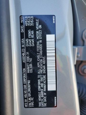 2024 VOLVO S60 PLUS 7JRL12FL2RG307182