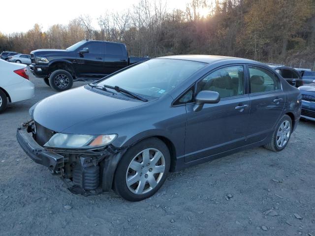 HONDA CIVIC LX 2010 gray sedan 4d gas 2HGFA1F5XAH304550 photo #1