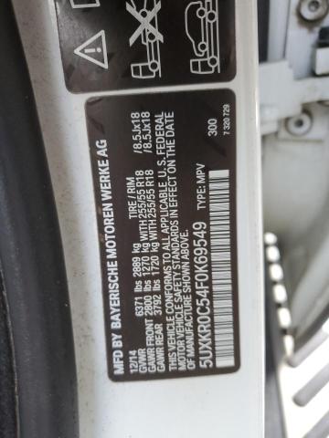 VIN 5UXKR0C54F0K69549 2015 BMW X5 no.13