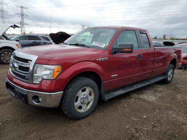 FORD F150 SUPER 2013 red 4dr ext gas 1FTFX1CT2DKE21200 photo #1