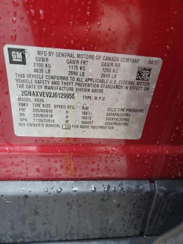 2018 CHEVROLET EQUINOX PR - 2GNAXVEV2J6129956