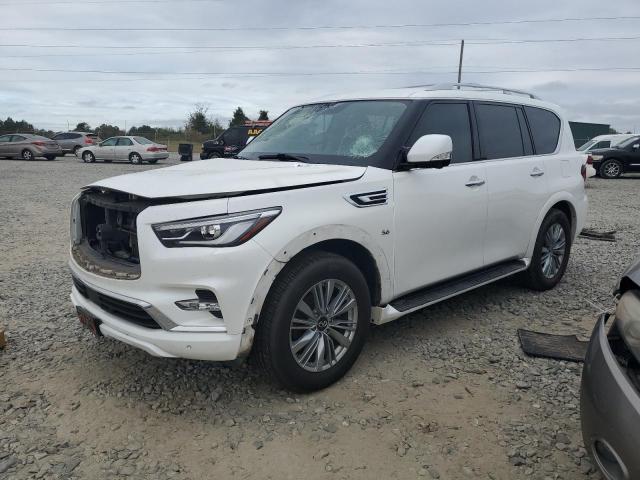 INFINITI QX80 LUXE 2019 white  gas JN8AZ2NF9K9682544 photo #1