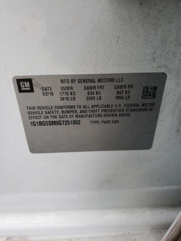 2016 CHEVROLET CRUZE PREM - 1G1BG5SM9G7251062